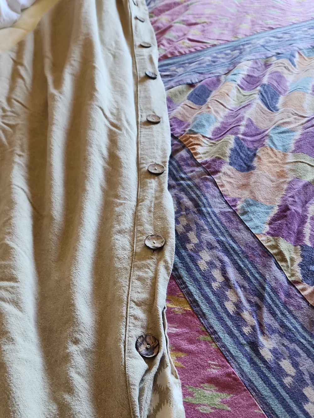 Urban Outfitters Free People Queen Duvet w/4 Shams Indian Cotton Boho Ikat Batik